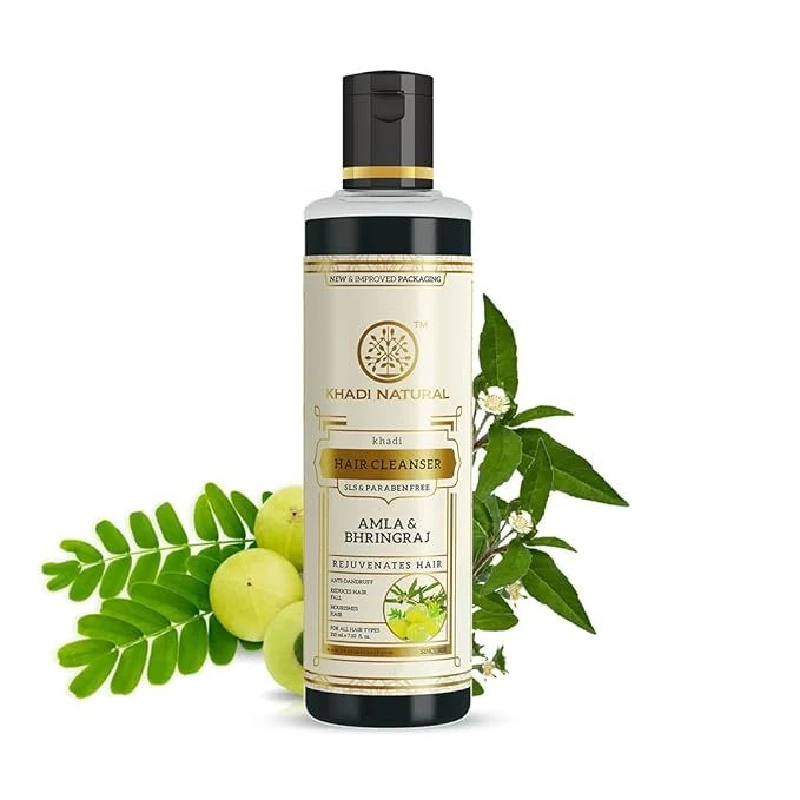 Khadi Natural Amla & Bhringraj Shampoo, 210 ml-1.webp